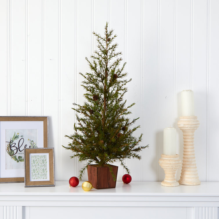 Red And Green Pine Artificial Christmas Tree